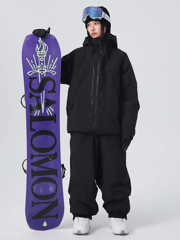 Women's Baggy Snowboard Outfits Insulated Snowsuits for Winter