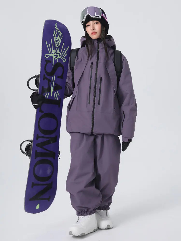 Women's Baggy Snowboard Outfits Insulated Snowsuits for Winter