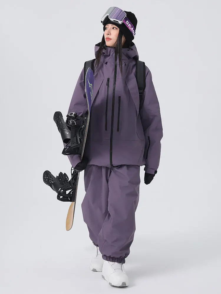 Women's Baggy Snowboard Outfits Insulated Snowsuits for Winter