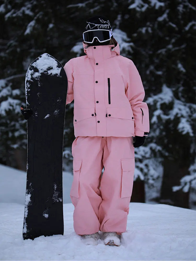 Women's Classical Two Pieces Snowsuits Baggy Outwear
