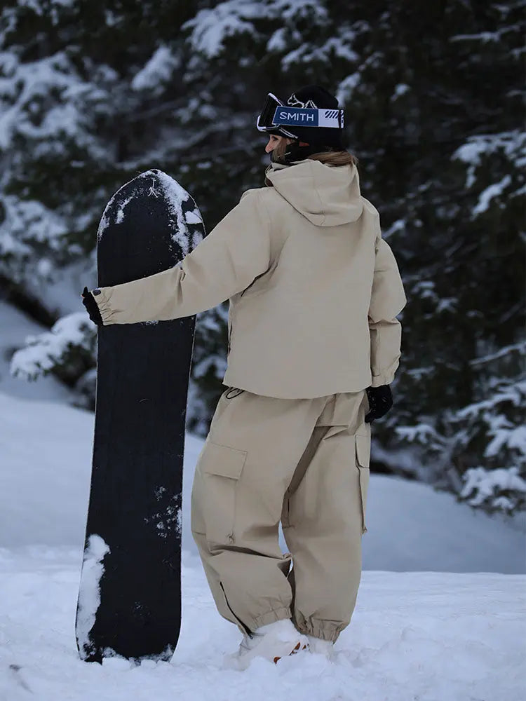 Women's Classical Two Pieces Snowsuits Baggy Outwear