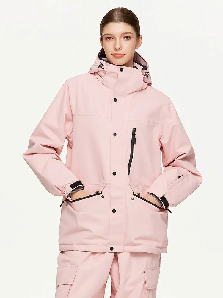 Women's Hooded Snow Jacket Warm Guard Ski Wear
