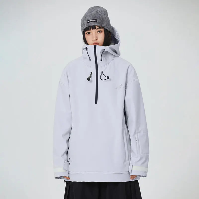 Couple Outdoor Winter Ski Hoodie Thicken Snowboard Anorak Jacket