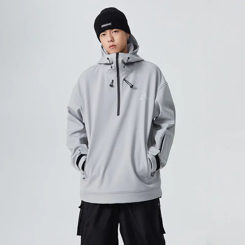Couple Outdoor Winter Ski Hoodie Thicken Snowboard Anorak Jacket