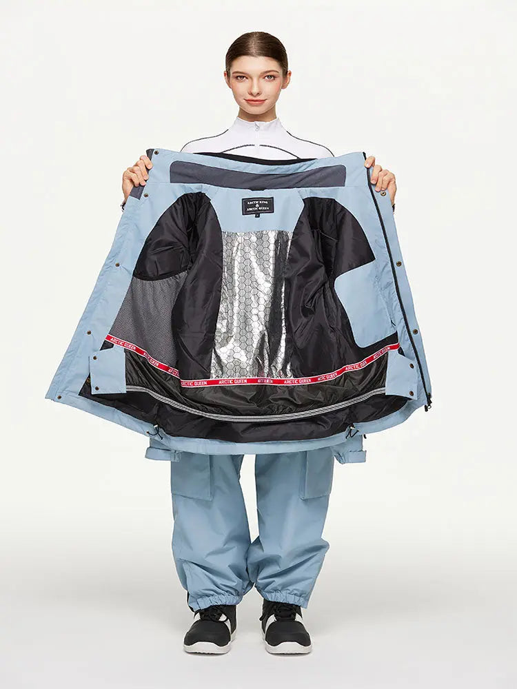 Women's Insulated Snowsuits Set Cargo Outfits Top Level