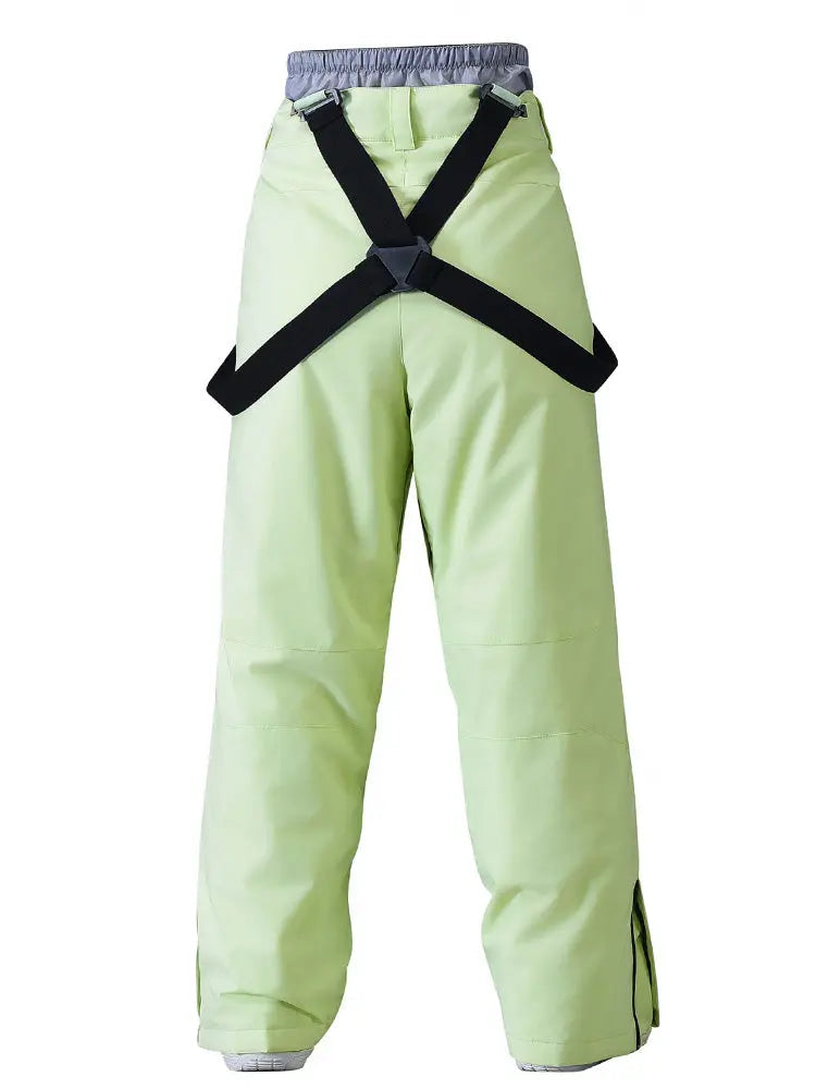Women's Loose Fit Snow Bibs Pants Winter Snowboard Overalls