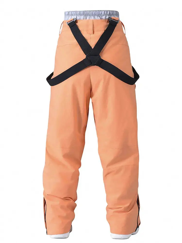 Women's Loose Fit Snow Bibs Pants Winter Snowboard Overalls