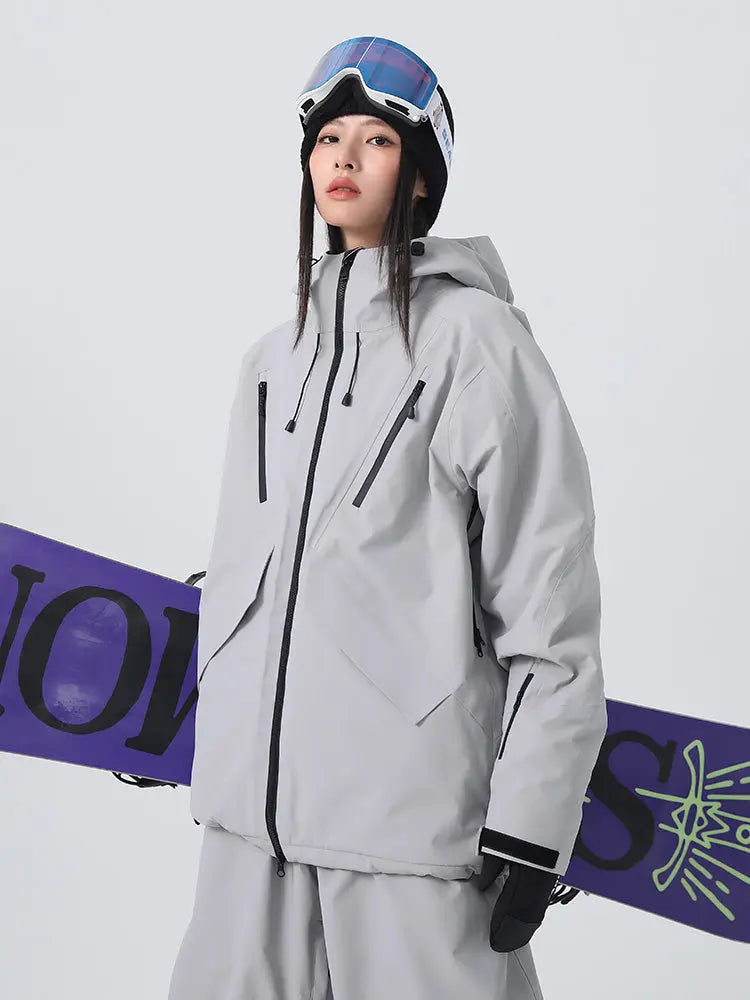 Women's Loose Fit Snow Jacket 3L Pro Snowboard Jacket