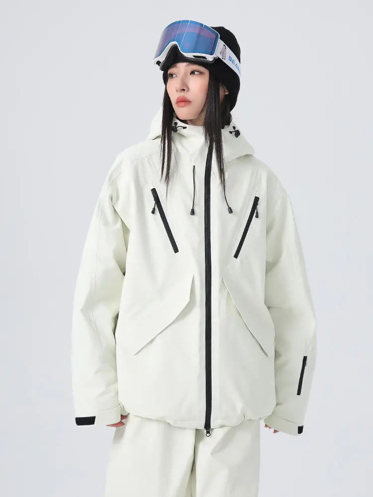 Women's Loose Fit Snow Jacket 3L Pro Snowboard Jacket