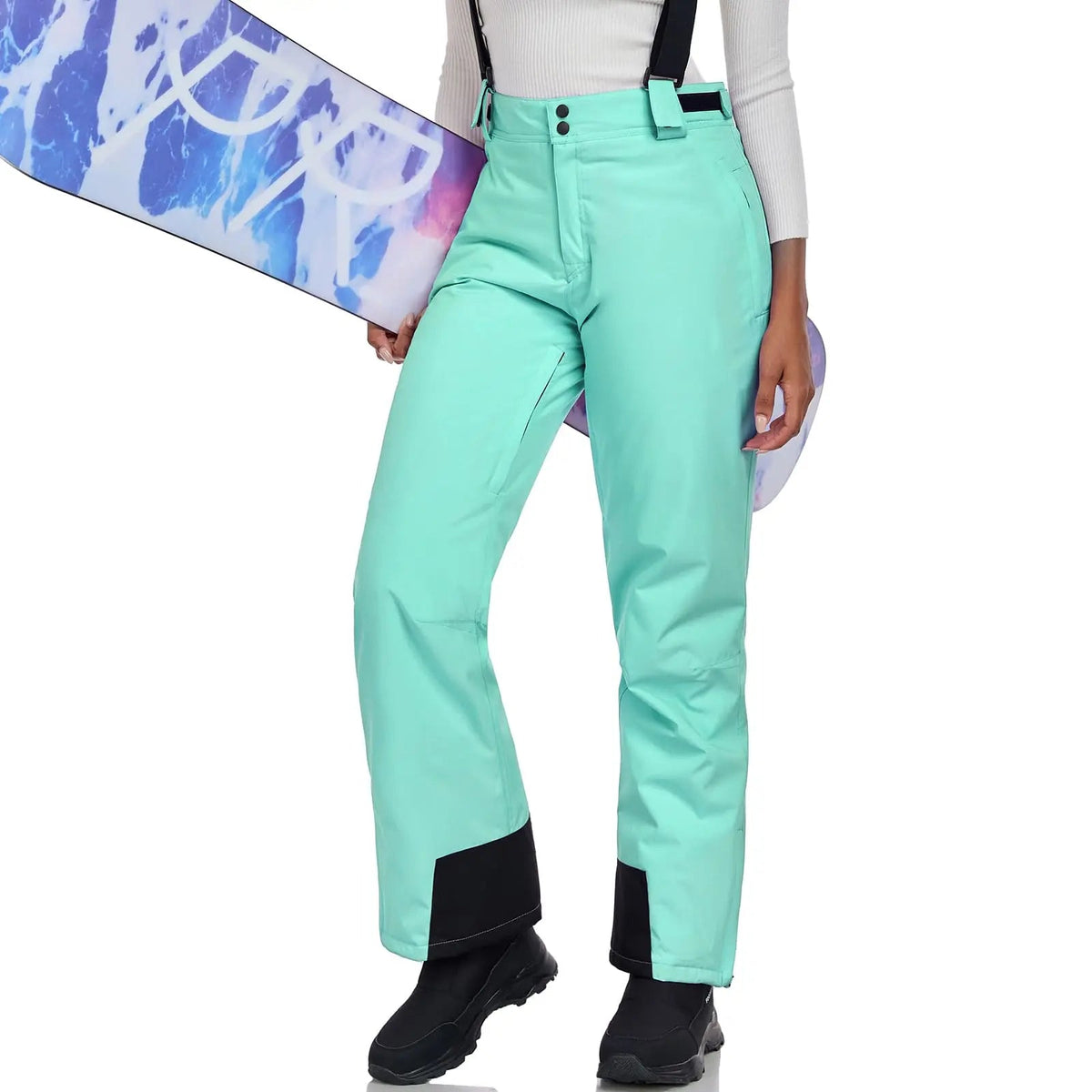 HOTIAN Women's Ski Pants Insulated Winter Snowboard Pants Bibs