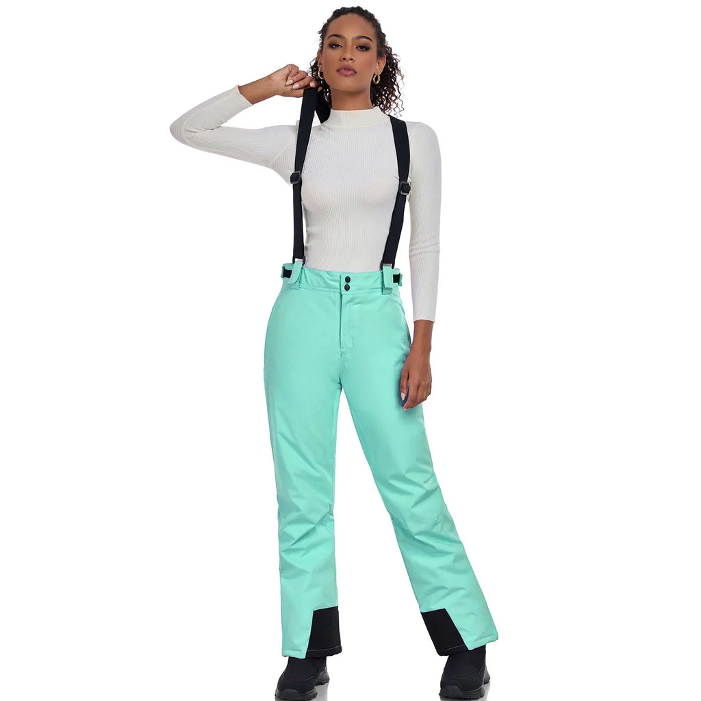 HOTIAN Women's Ski Pants Insulated Winter Snowboard Pants Bibs