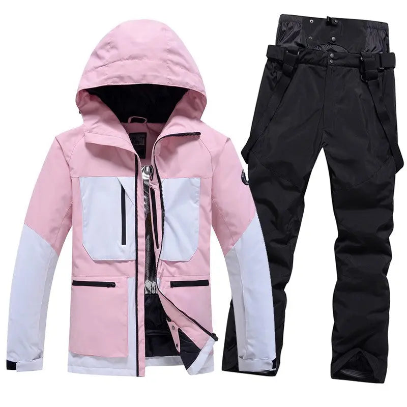 Women's Ski Suits Two Pieces Winter Outdoor Ski Jacket and Pants