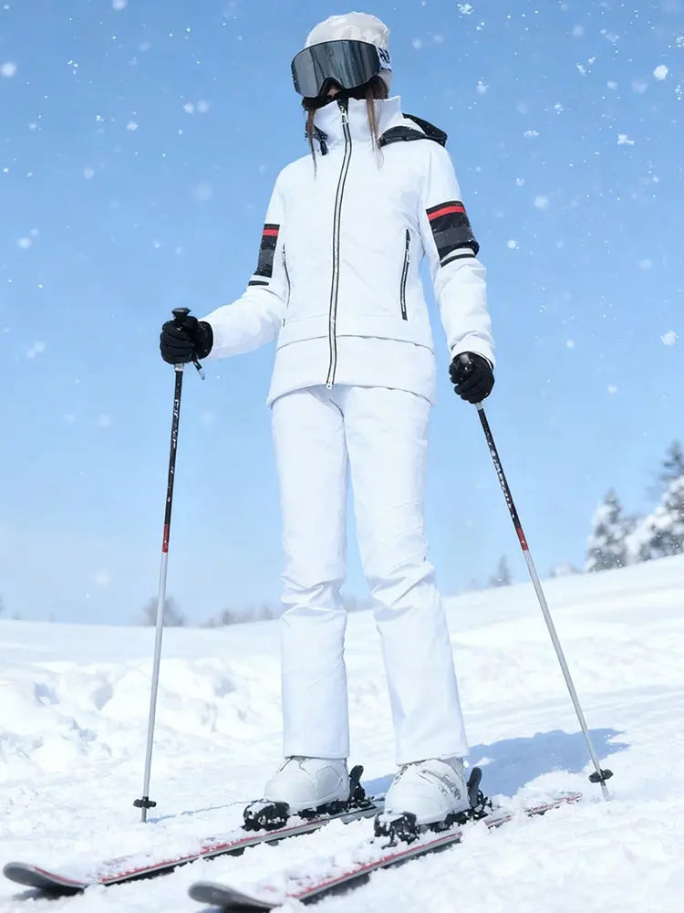 Women's Slim Fit Ski Suit Set — Tailored Winter Jacket & Pants