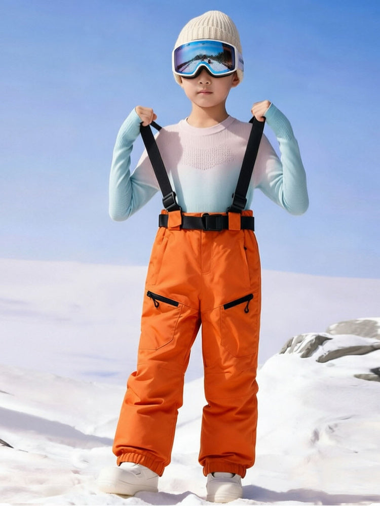 Kids' Waterproof Insulated Snow Bib Overalls