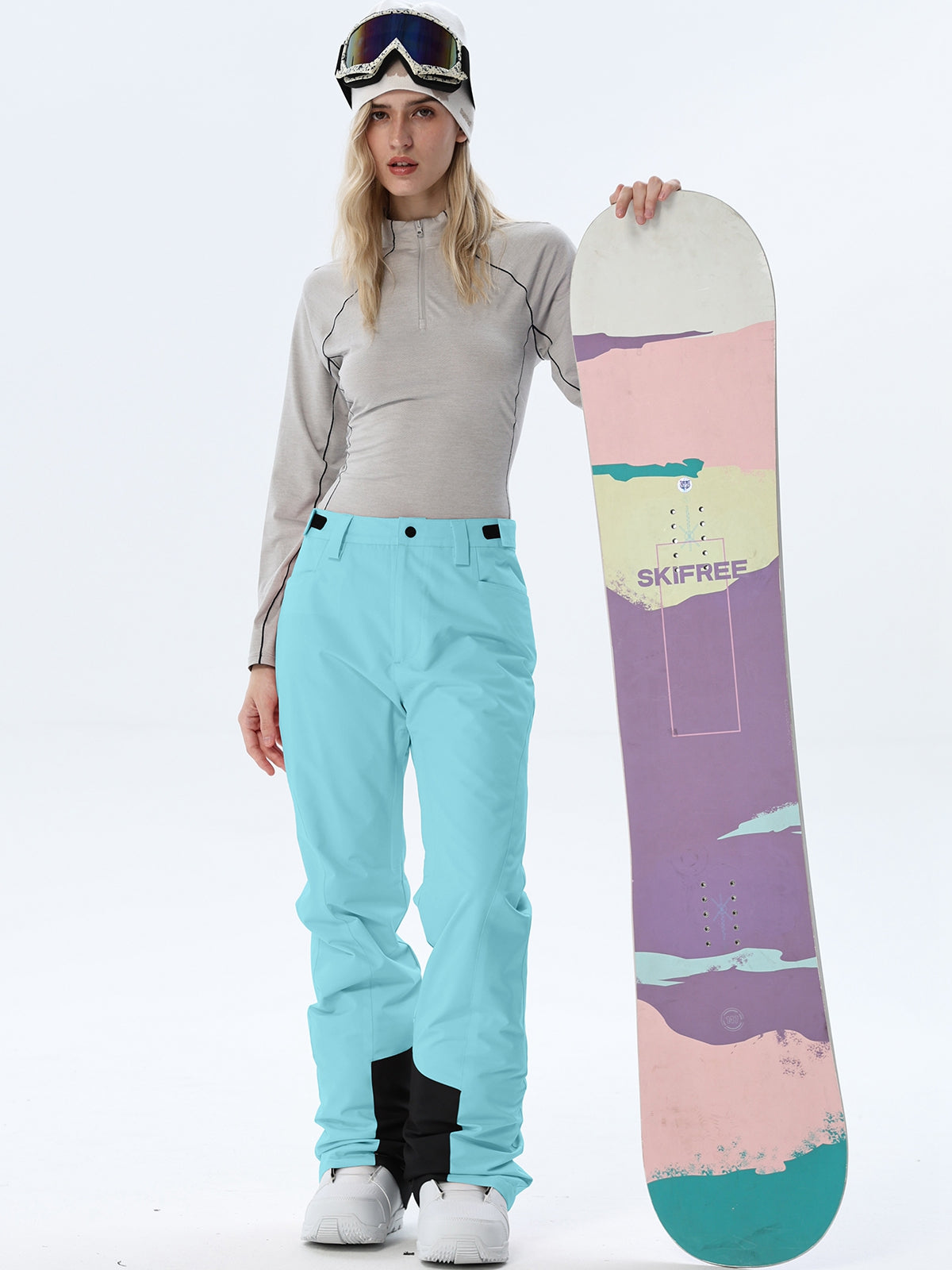 Women's Straight-Leg Snow Pants with Ankle Panels