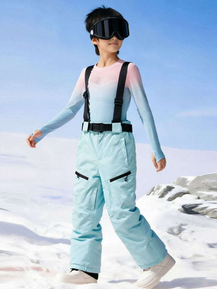 Kids' Waterproof Insulated Snow Bib Overalls