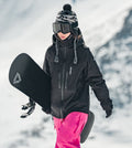 Women's Fleece-Backed Bonded Softshell Snow Jacket