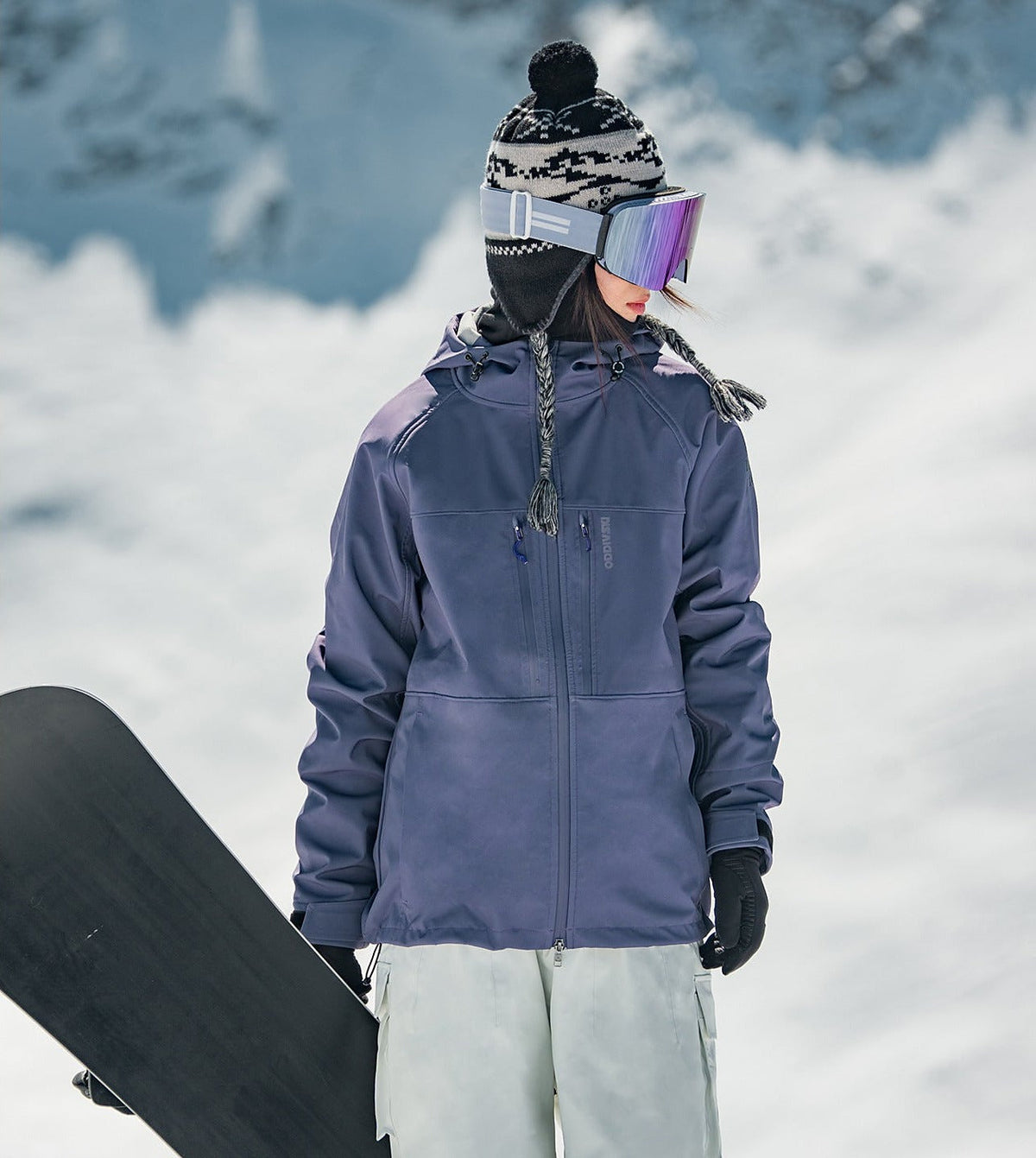 Women's Fleece-Backed Bonded Softshell Snow Jacket